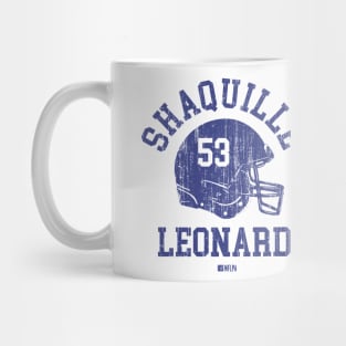 Shaquille Leonard Indianapolis Helmet Font Mug